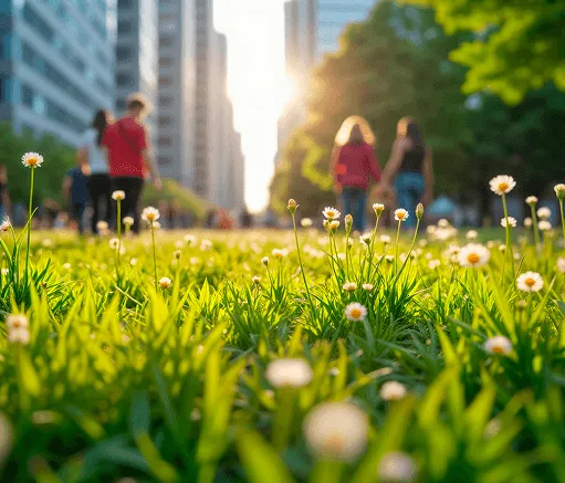 Chat communautaire se reposant en plein air en milieu urbain, illustrant le lien entre bien-être animal et biodiversité urbaine.